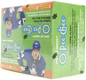 2021/22 Upper Deck O-Pee-Chee Hockey Retail Box (36 PACKS)