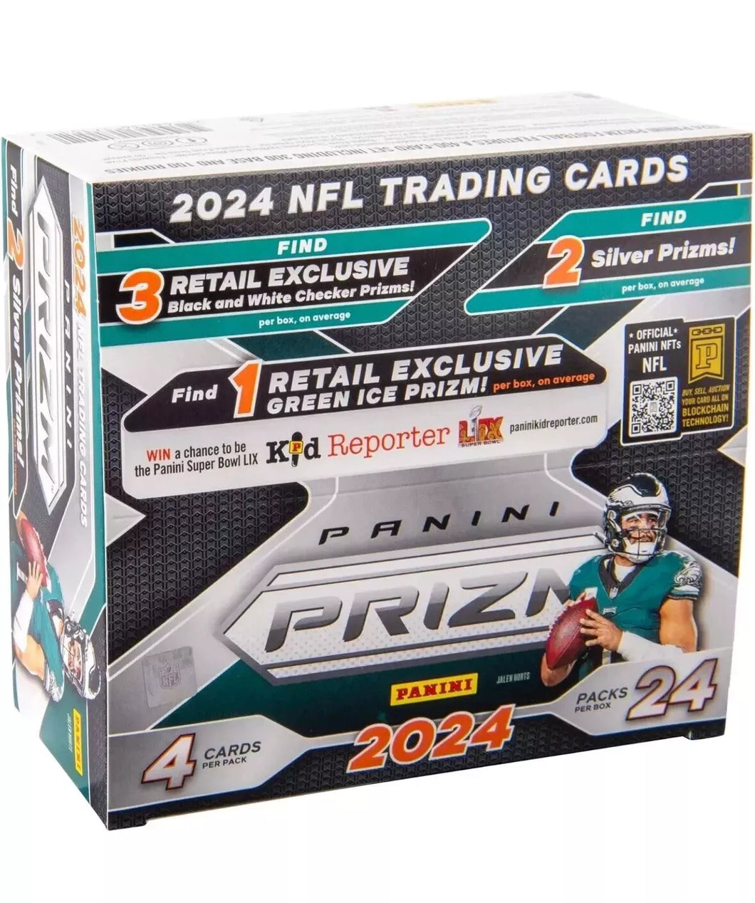 2024 Panini PRIZM NFL Football Trading Cards 24-Count Retail Box