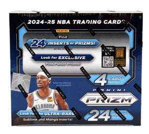 NBA Panini 2024-25 Prizm Retail Box (24 Packs) (4 Cards Per Pack)
