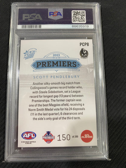 2023 AFL Select - Scott Pendlebury - PSA 10 - Limited Edition Premiers Platinum 150/200