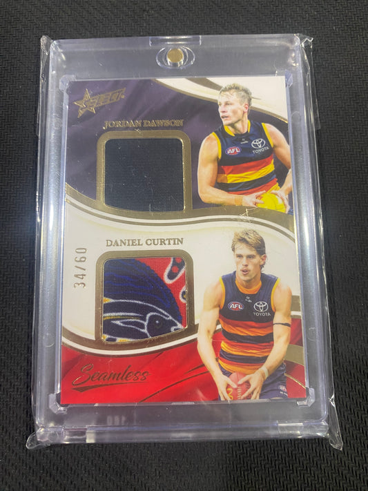 2025 AFL Select Seamless - Jordan Dawson & Daniel Curtin - Duel Patch 34/60