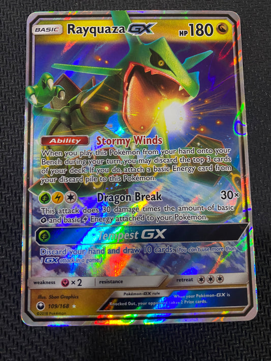 Rayquaza GX 109/168 - Celestial Storm - Rare Holo