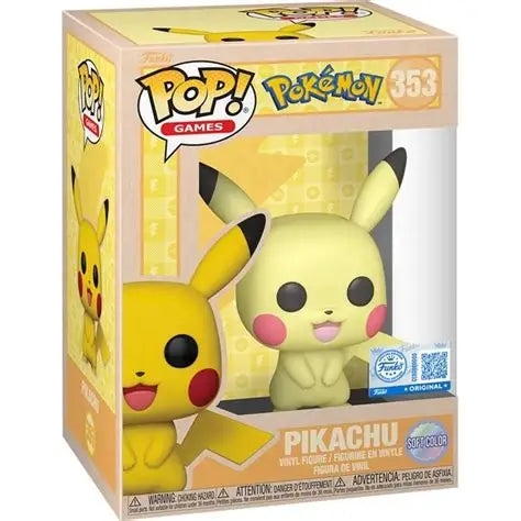 Funko POP! #353 Games: Pokemon- Pikachu (Soft Color)