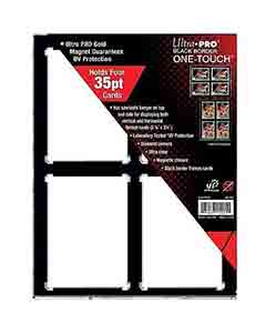 ULTRA PRO One-Touch 4-Card Black Border 35pt Magnetic Closure