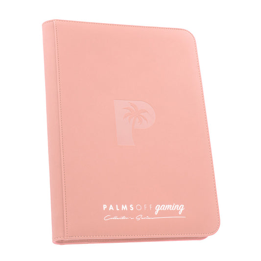 PALMS OFF Collector's Series 9 Pocket Zip Trading Card Binder - PINK
