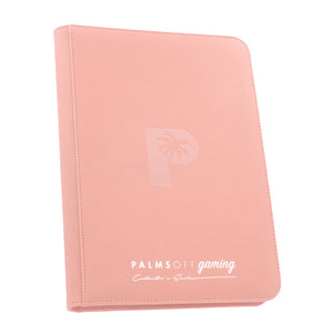 PALMS OFF Collector's Series 9 Pocket Zip Trading Card Binder - PINK