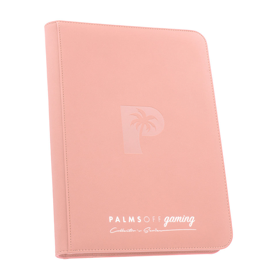 PALMS OFF Collector's Series 9 Pocket Zip Trading Card Binder - PINK