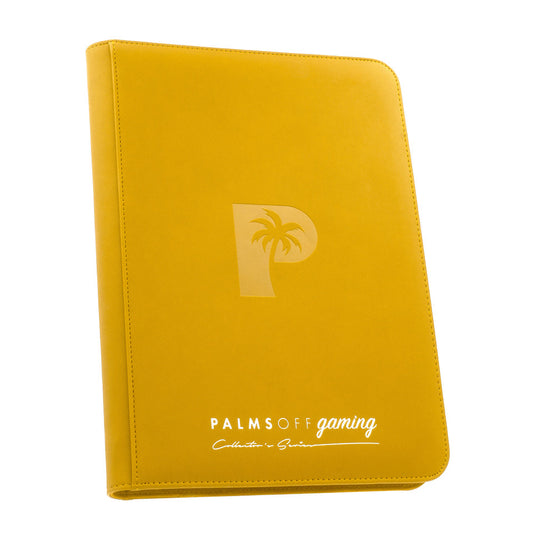 PALMS OFF Collector's Series 9 Pocket Zip Trading Card Binder - YELLOW