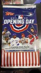 Topps MLB 2022 opening day retail pack single (7 CARDS)