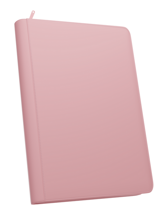 Stealth 9 Pocket Zip Binder - Pink