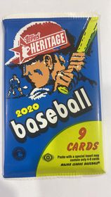 2020 Topps Heritage Baseball single pack (9 CARDS)