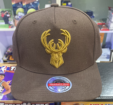 Mitchell & Ness - Nba lux brown snapback BUCKS