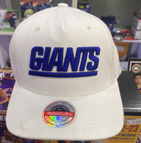 NFL Mitchell And Ness Giants vintage white Arch Snapback Hat