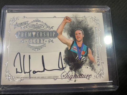 2021 AFL Select Supremacy - Damien Hardwick - Premiership Glory Signature 23/40