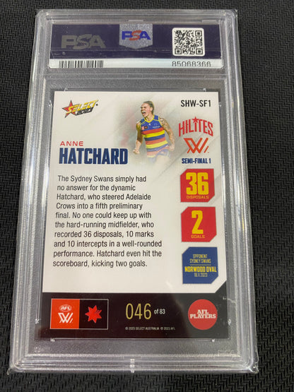 2023 AFLW Select - Anne Hatchard - PSA 9 - Season 8 Hilites 46/83