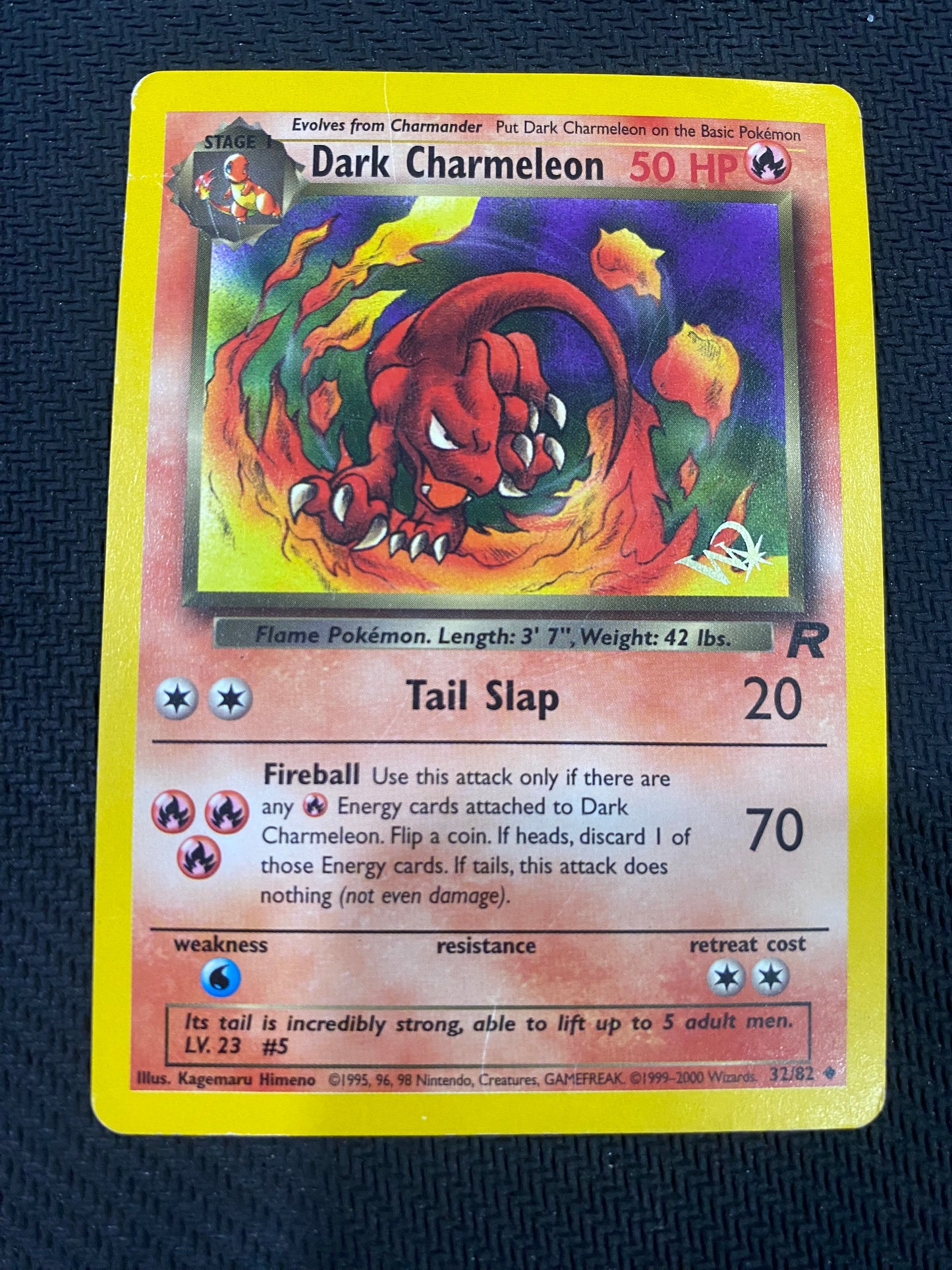 Dark charmeleon 32/82 HP - WOTC Stamped