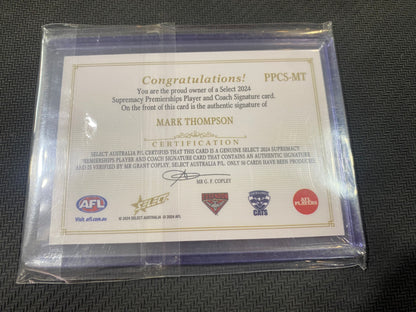 2024 AFL Select Supremacy - Mark Thompson - Premiership Player and Coach Signature 8/50