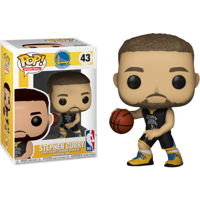 NBA Basketball - Stephen Curry Golden State Warriors Pop! Vinyl Figure #43