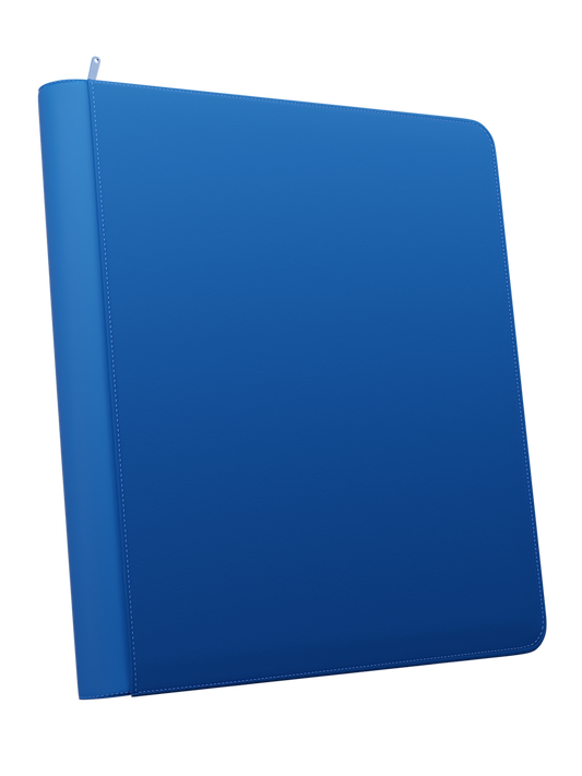 Stealth 12 Pocket Zip Binder - Blue