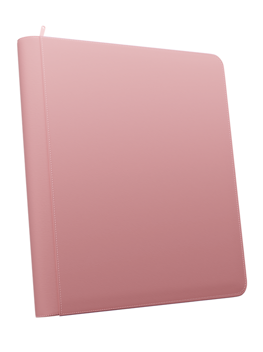 Stealth 12 Pocket Zip Binder - Pink