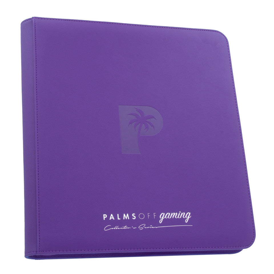 PALMS OFF Collector's Series 12 Pocket Zip Trading Card Binder - PURPLE