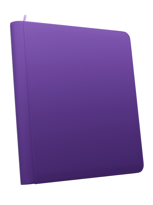 Stealth 12 Pocket Zip Binder - Purple