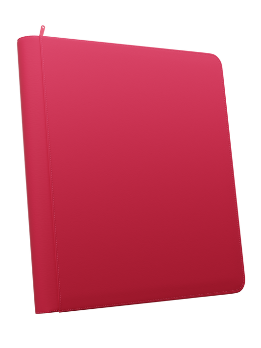 Stealth 12 Pocket Zip Binder - Red
