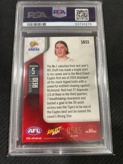 2024 AFL Select - Harley Reid - PSA 10 - Rising Star 545/1008