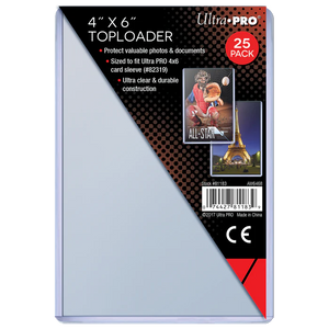 Ultra Pro - 4" x 6" Toploaders (25ct)