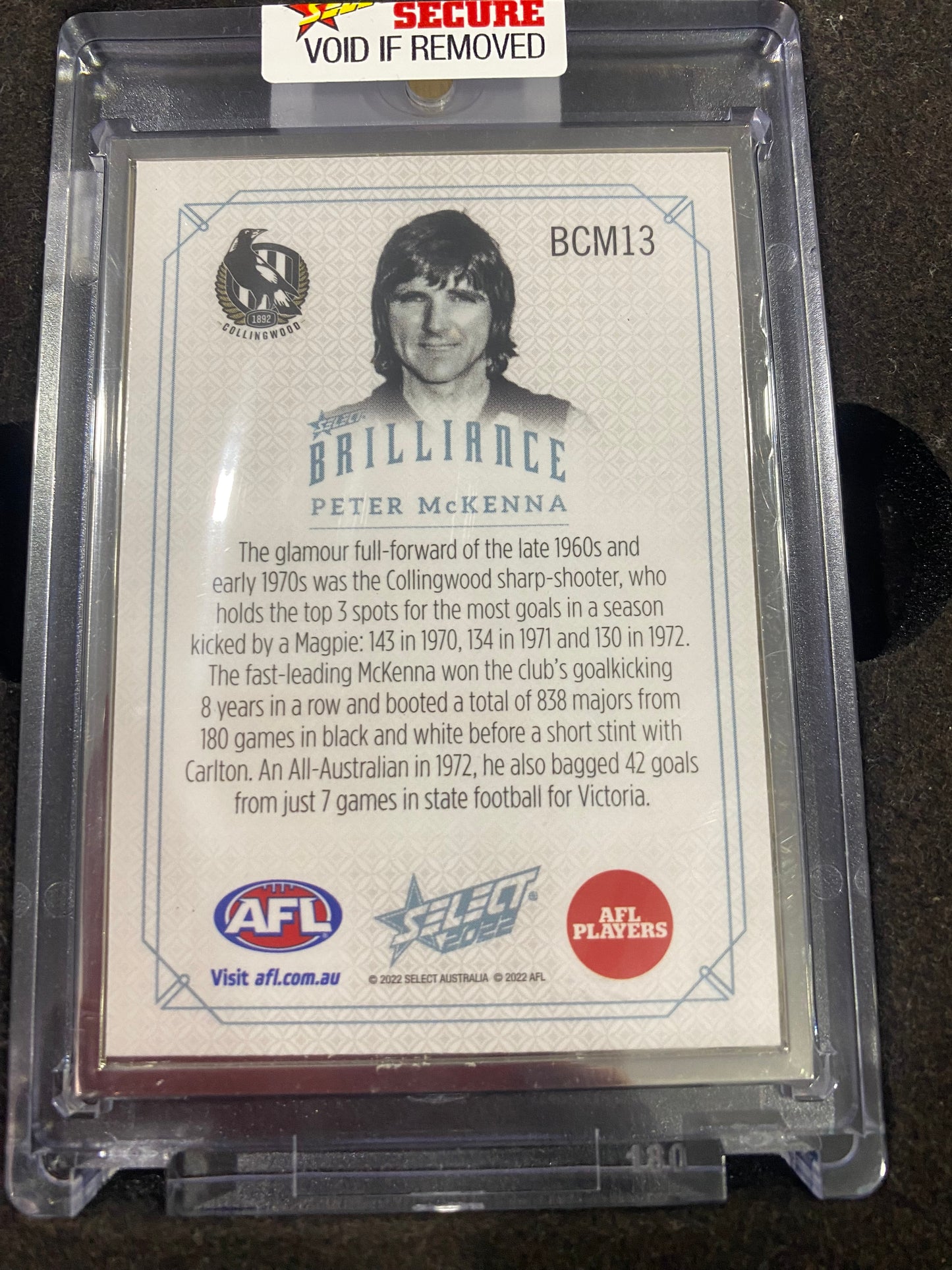 2022 AFL Select - Peter McKenna - Brilliance 01/50