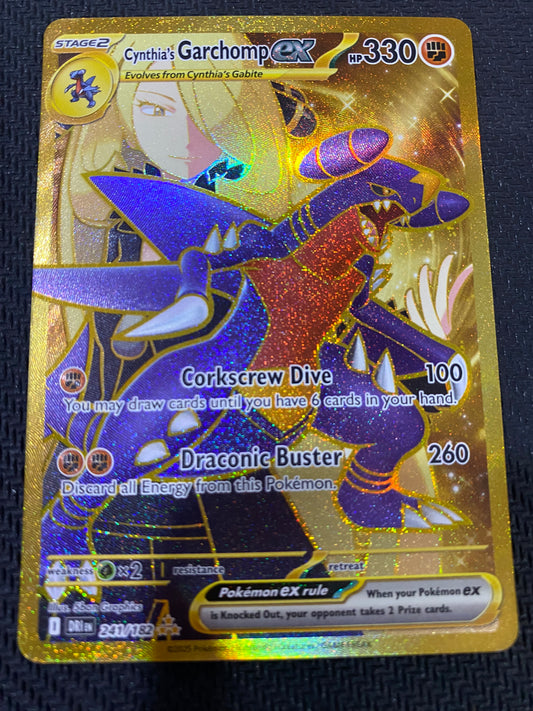 Cynthia’s Garchomp ex 241/182 - Destined Rivals - Secret Gold Hyper Rare