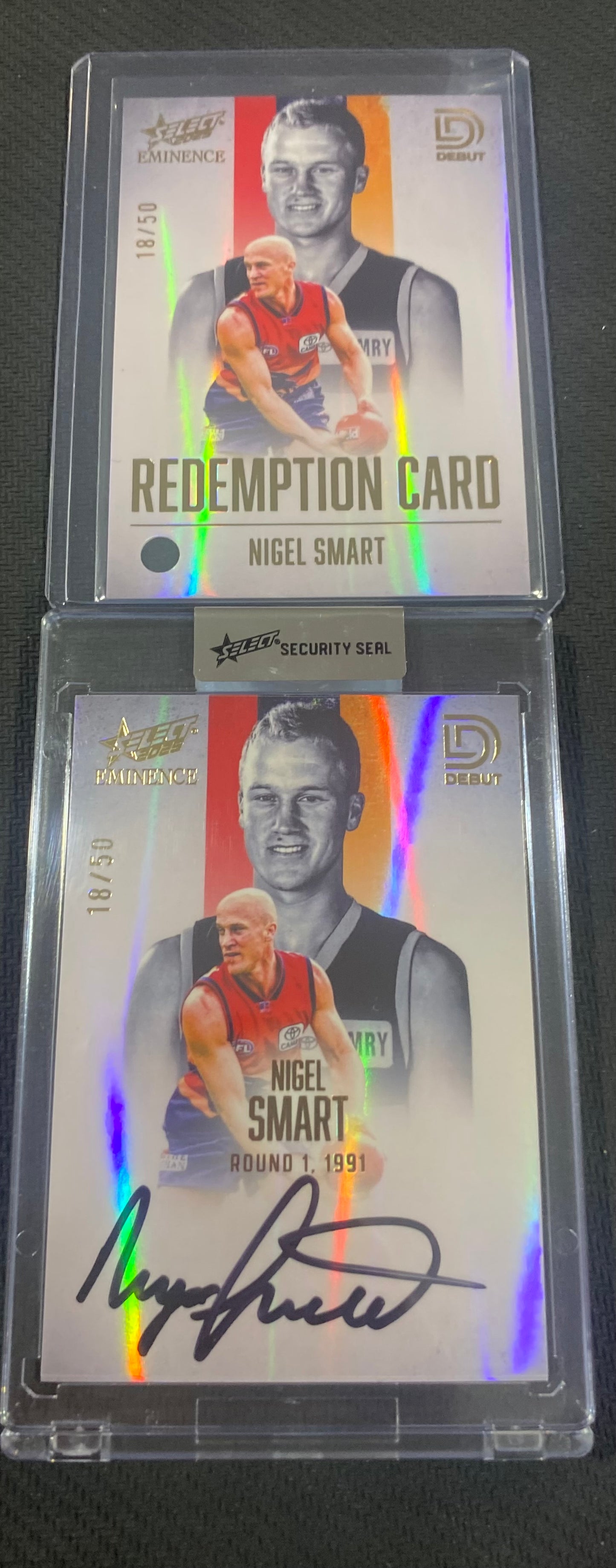 2025 AFL Select Eminence - Nigel Smart - Debut Signature Signature 18/50