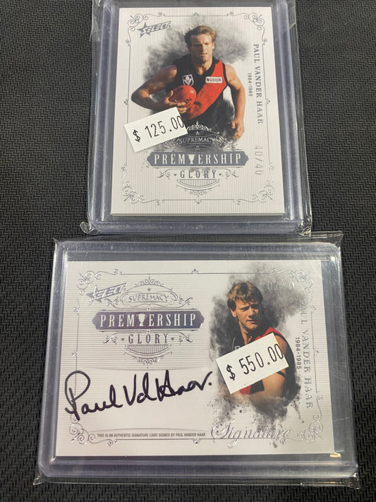 2019 AFL Select - Bundle - Paul Vander Haar - Premiership Glory insert 40/40 & Premiership Glory Signature 20/40