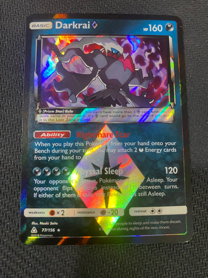 Darkrai Prism Star 77/156 - Ultra Prism - Prism Star Holo Rare