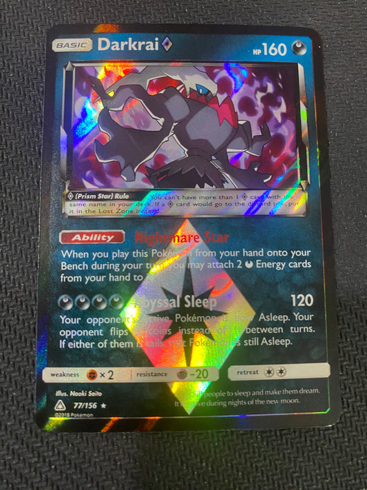 Darkrai Prism Star 77/156 - Ultra Prism - Prism Star Holo Rare