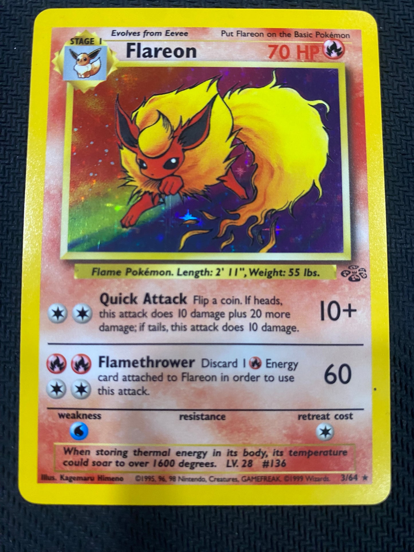 Flareon 3/64 - Jungle - Holo Rare