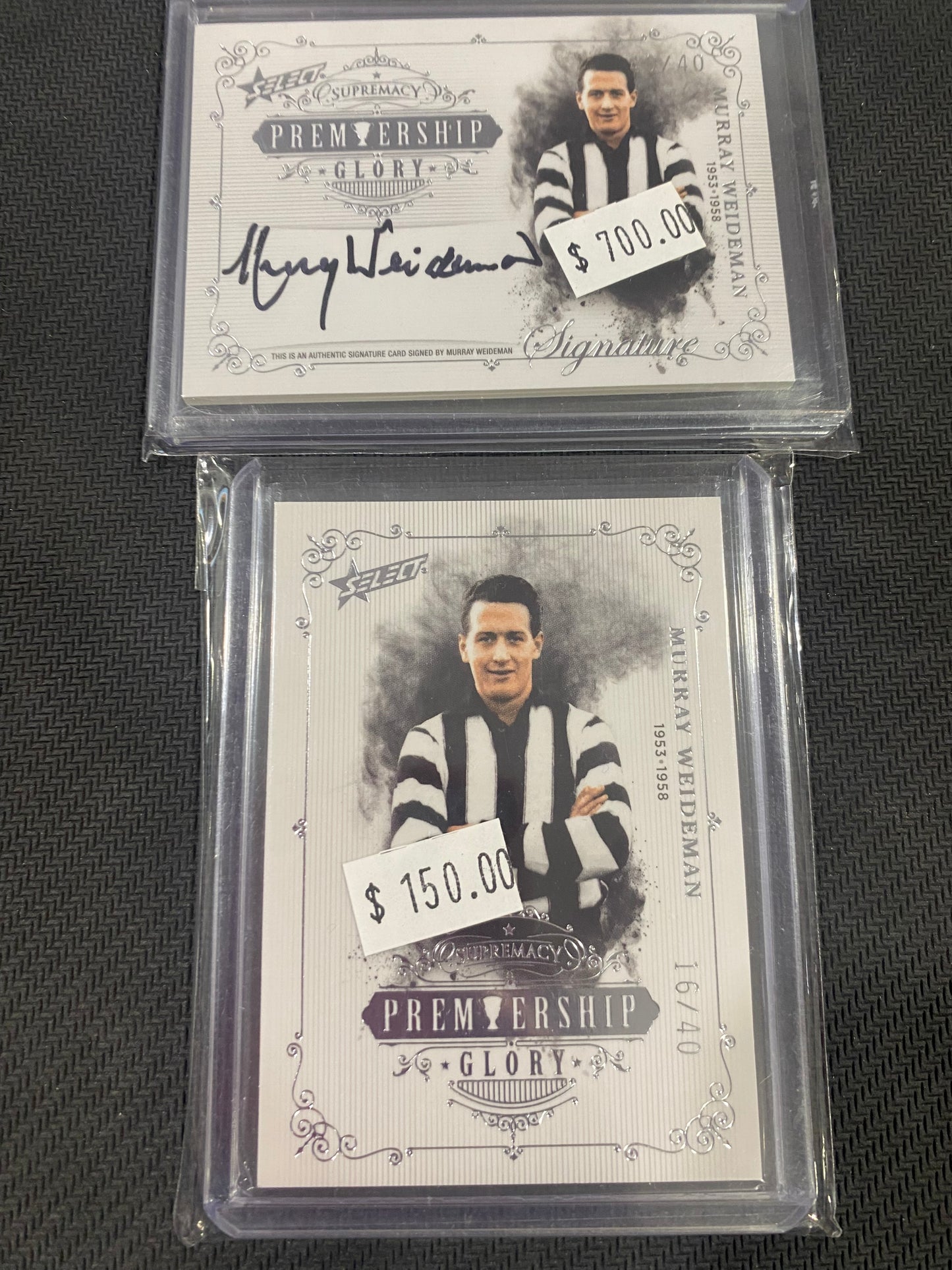 2019 AFL Select - Bundle - Murray Weideman - Premiership Glory Insert 16/40 & Premiership Glory Signature 40/40