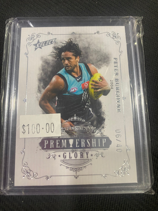 2019 AFL Select Supremacy - Peter Burgoyne - Premiership Glory Insert 06/40