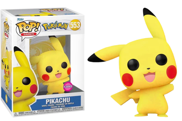 Pokemon - Pikachu Waving Flocked Pop! Vinyl Figure #553