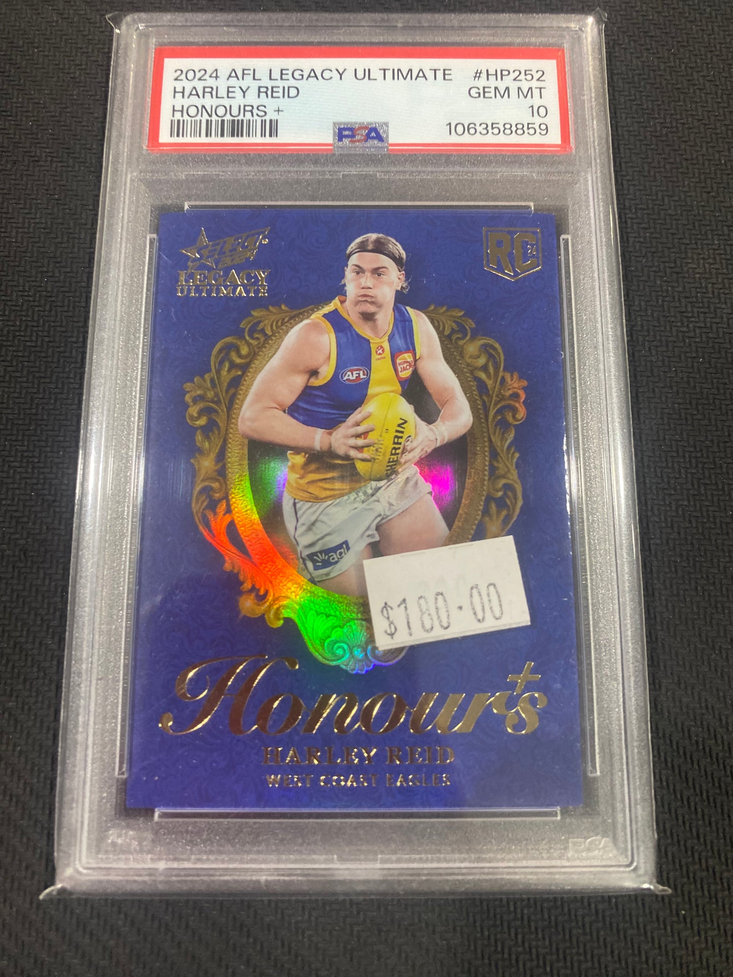 2025 AFL Select Legacy Ultimate - Harley Reid - PSA 10 - Honours Plus 099/125
