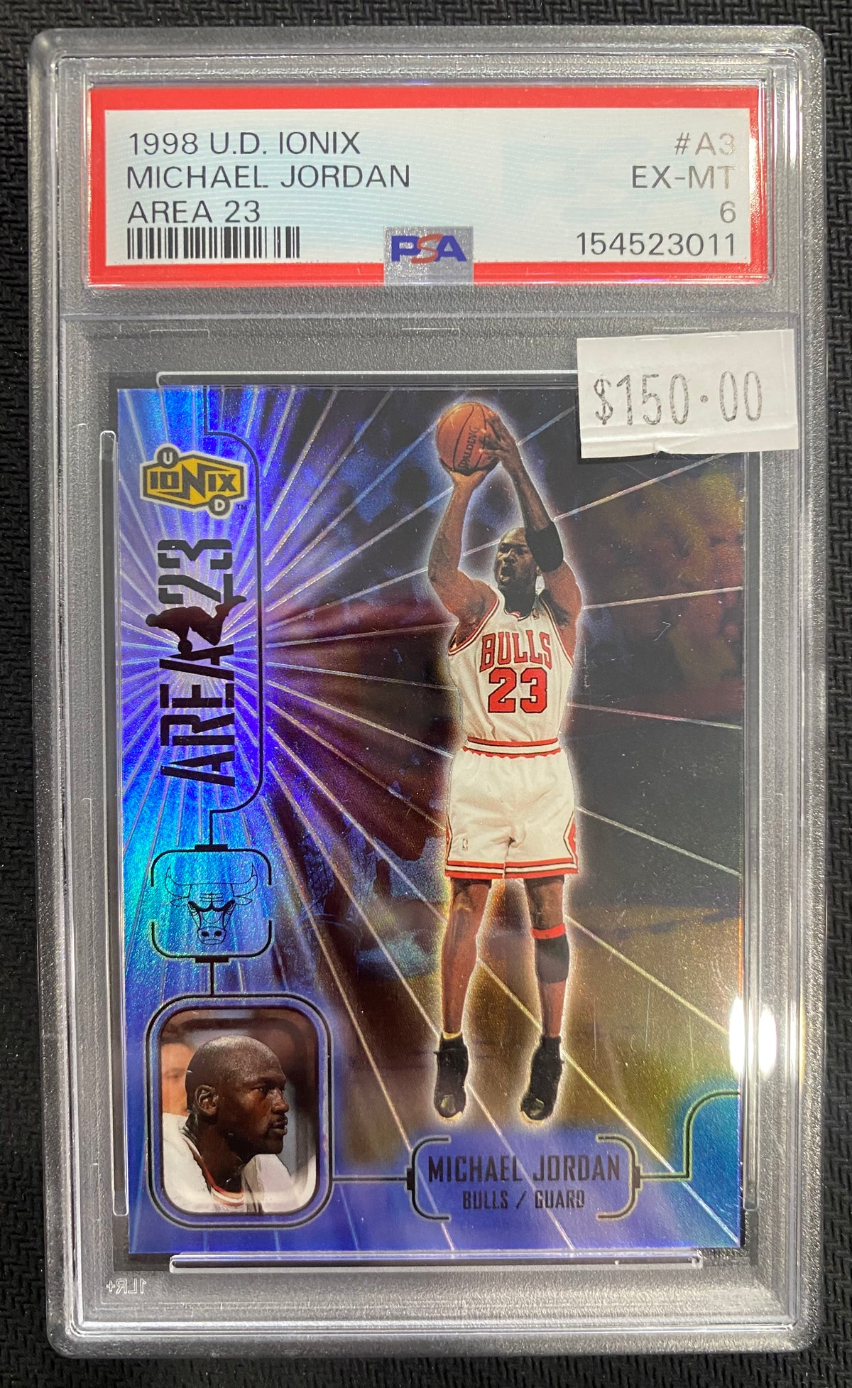 1998 Michael Jordan - U.D. Ionix - Area 23 #A3 PSA 6