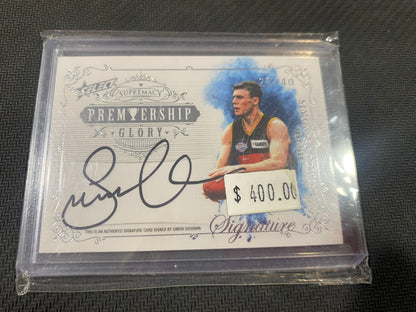 2021 AFL Select Supremacy - Simon Goodwin - Premiership Glory Signature 22/40
