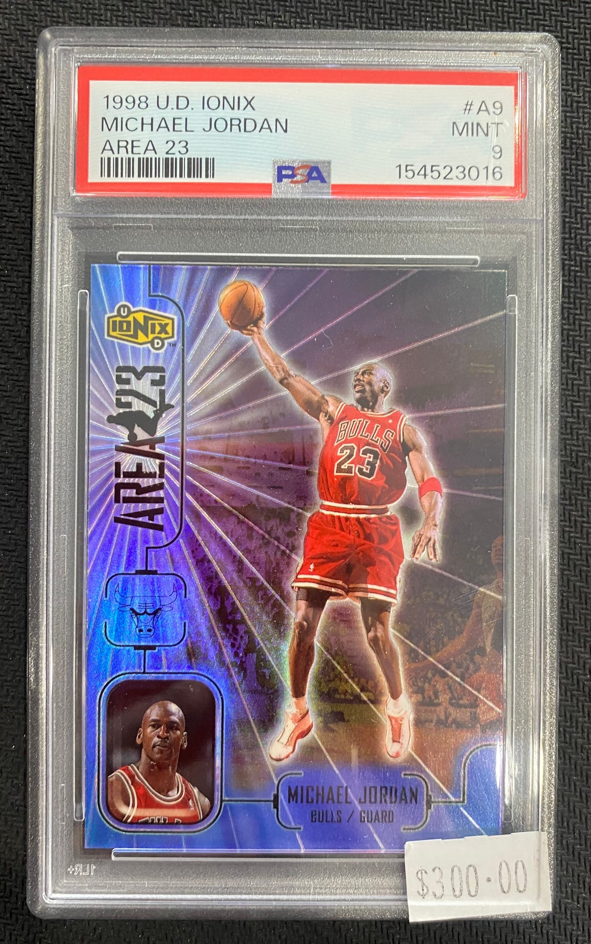 1998 Michael Jordan - U.D. Ionix - Area 23 #A9 PSA 9