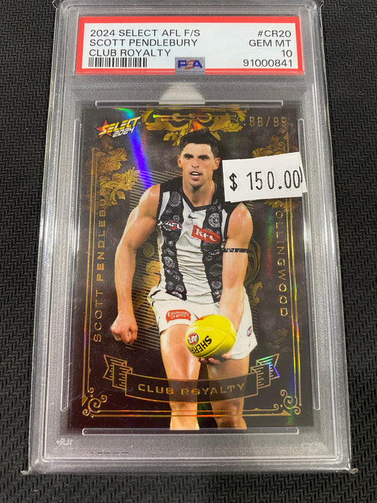 2024 AFL Select - Scott Pendlebury - PSA 10 - Club Royalty 88/99