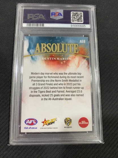 2024 AFL Select - Dustin Martin - PSA 9 - Absolute 01/70