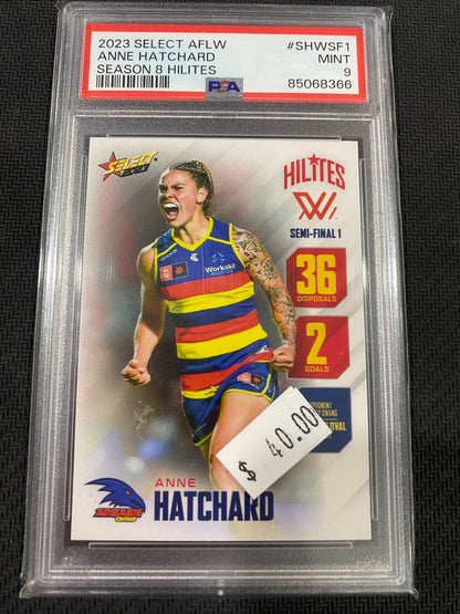 2023 AFLW Select - Anne Hatchard - PSA 9 - Season 8 Hilites 46/83