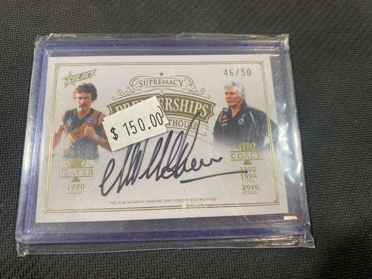 2025 AFL Select Supremacy - Mick Malthouse - Premierships Player and Coach 46/50