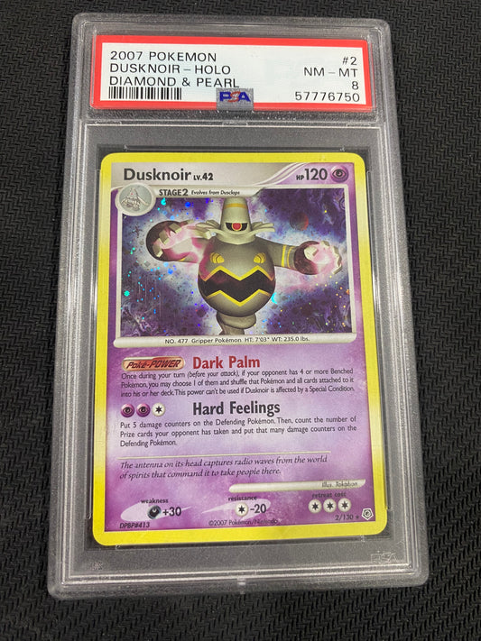 Dusknoir 2/130 PSA 8 - Diamond and Pearl - Holo Rare