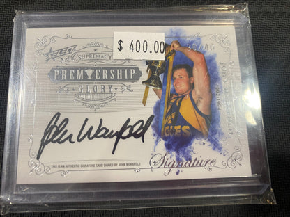 2021 AFL Select Supremacy - John Worsfold - Premiership Glory Signature 30/40