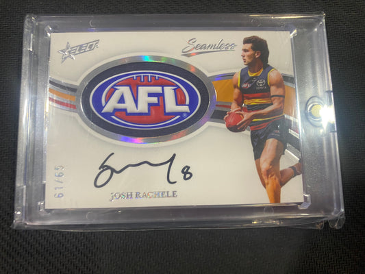 2025 AFL Select Seamless - Josh Rachele - AFL Badge Signature 61/65